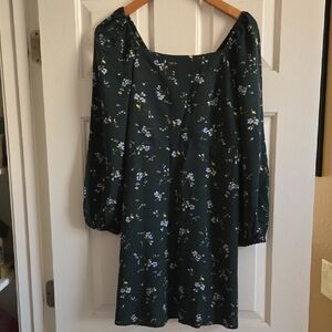 GAP Green Long Sleeve Dress